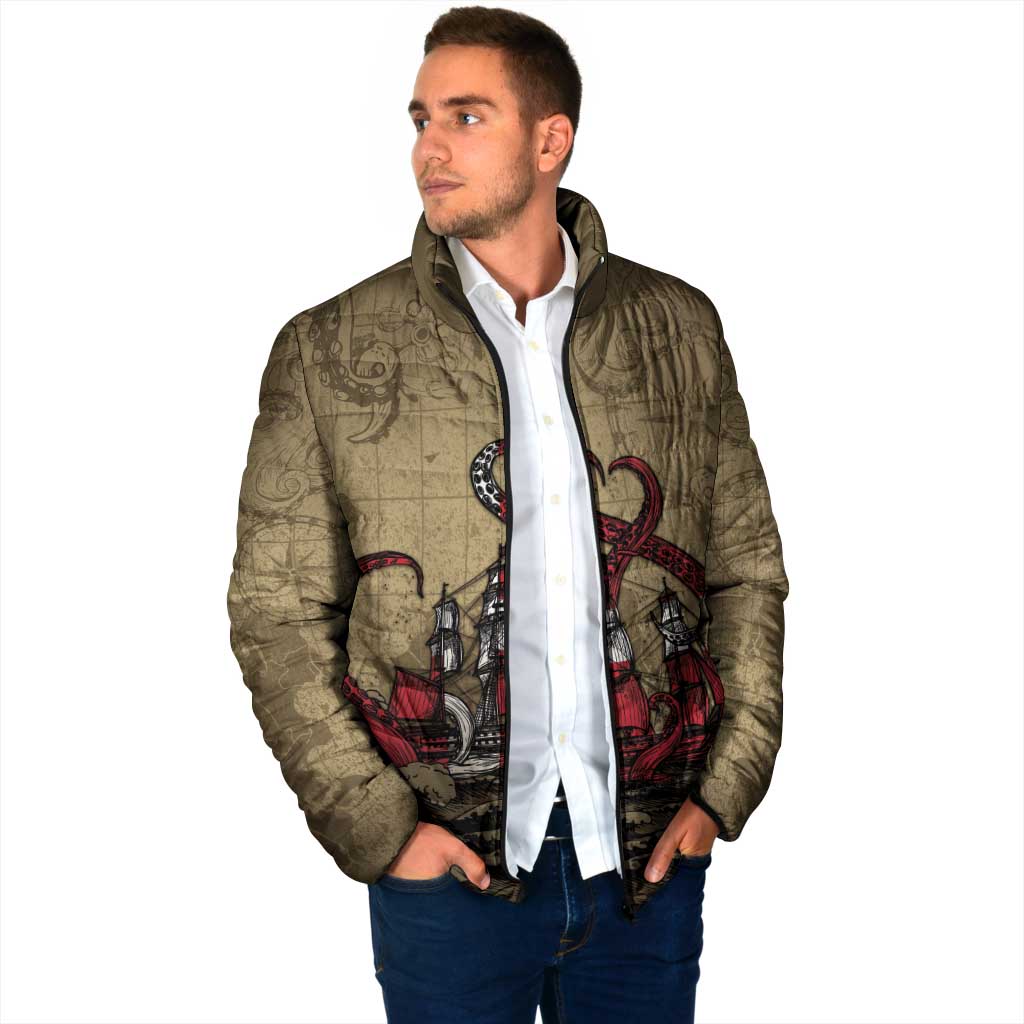 Danish Empire Padded Jacket Denmark Norway Union And Kraken - Wonder Print Shop