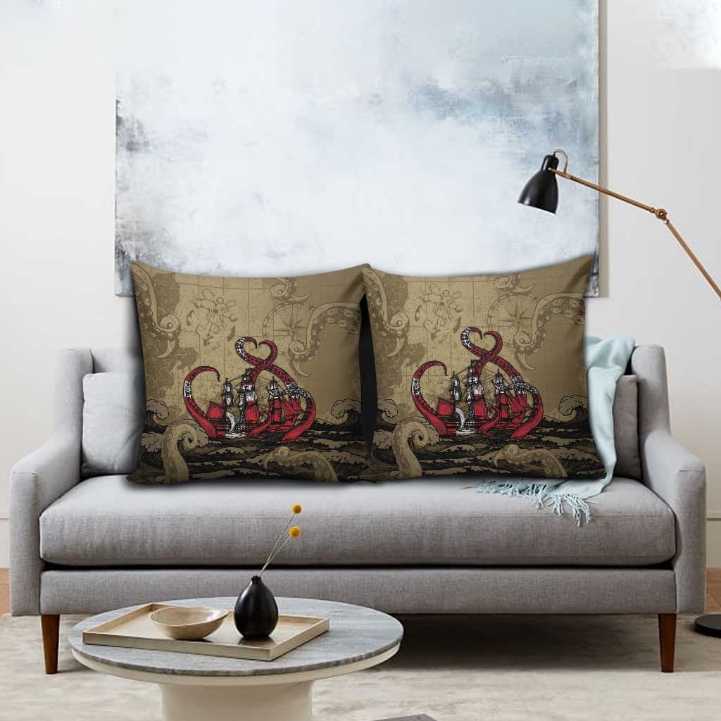 Danish Empire Pillow Cover Denmark Norway Union And Kraken - Wonder Print Shop