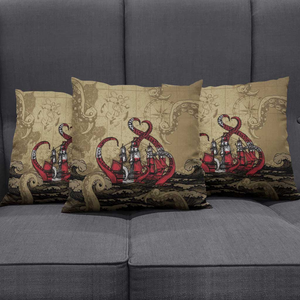 Danish Empire Pillow Cover Denmark Norway Union And Kraken - Wonder Print Shop