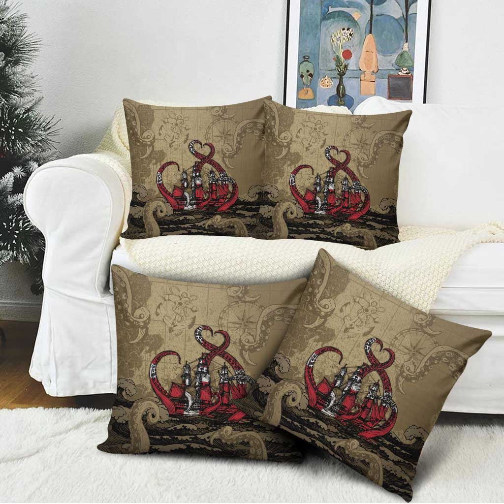 Danish Empire Pillow Cover Denmark Norway Union And Kraken - Wonder Print Shop
