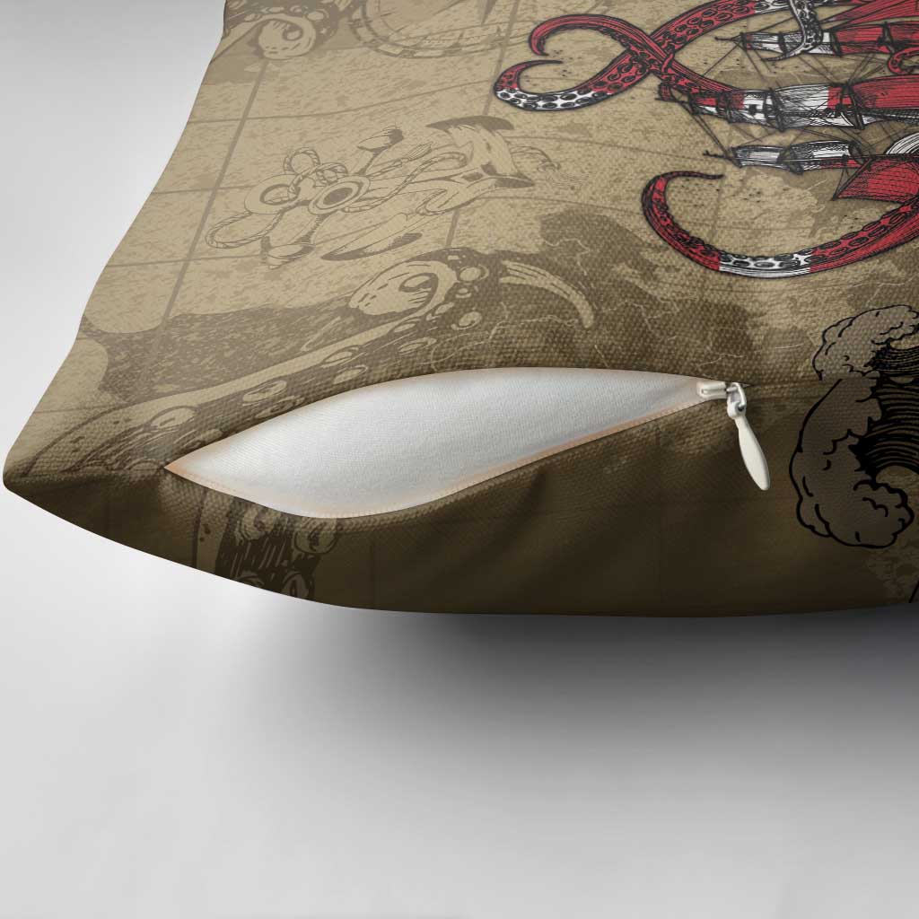 Danish Empire Pillow Cover Denmark Norway Union And Kraken - Wonder Print Shop