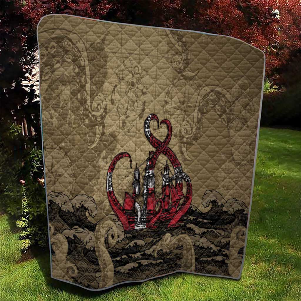 Danish Empire Quilt Denmark Norway Union And Kraken - Wonder Print Shop