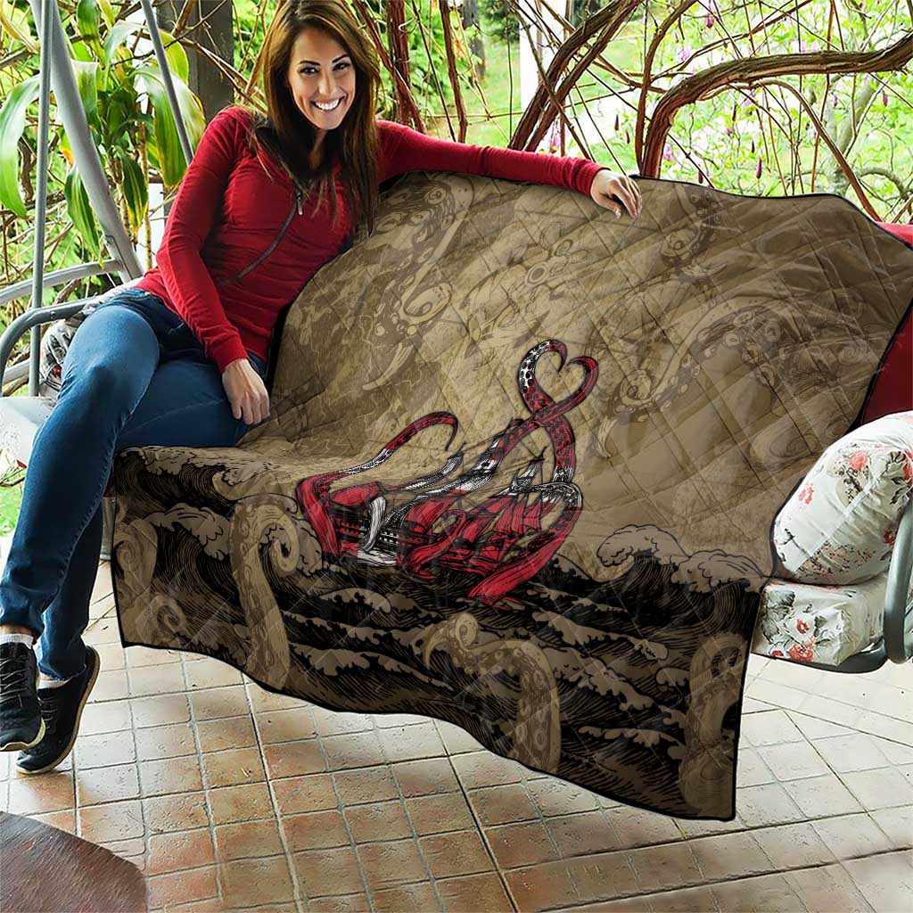 Danish Empire Quilt Denmark Norway Union And Kraken - Wonder Print Shop