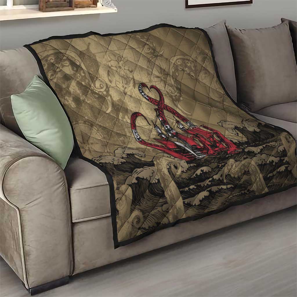 Danish Empire Quilt Denmark Norway Union And Kraken - Wonder Print Shop