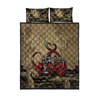 Danish Empire Quilt Bed Set Denmark Norway Union And Kraken - Wonder Print Shop