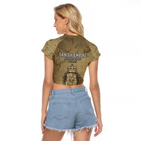 Danish Empire Raglan Cropped T Shirt Denmark Norway Union And Kraken - Wonder Print Shop