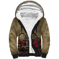 Danish Empire Sherpa Hoodie Denmark Norway Union And Kraken - Wonder Print Shop