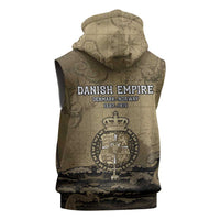 Danish Empire Sleeveless Hoodie Denmark Norway Union And Kraken - Wonder Print Shop