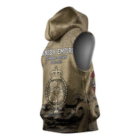 Danish Empire Sleeveless Hoodie Denmark Norway Union And Kraken - Wonder Print Shop