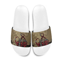 Danish Empire Slide Sandals Denmark Norway Union And Kraken - Wonder Print Shop