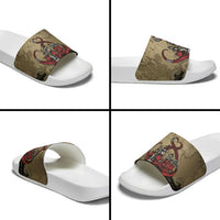 Danish Empire Slide Sandals Denmark Norway Union And Kraken - Wonder Print Shop