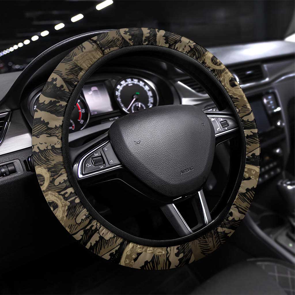 Danish Empire Steering Wheel Cover Denmark Norway Union And Kraken - Wonder Print Shop