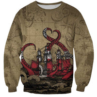 Danish Empire Sweatshirt Denmark Norway Union And Kraken - Wonder Print Shop