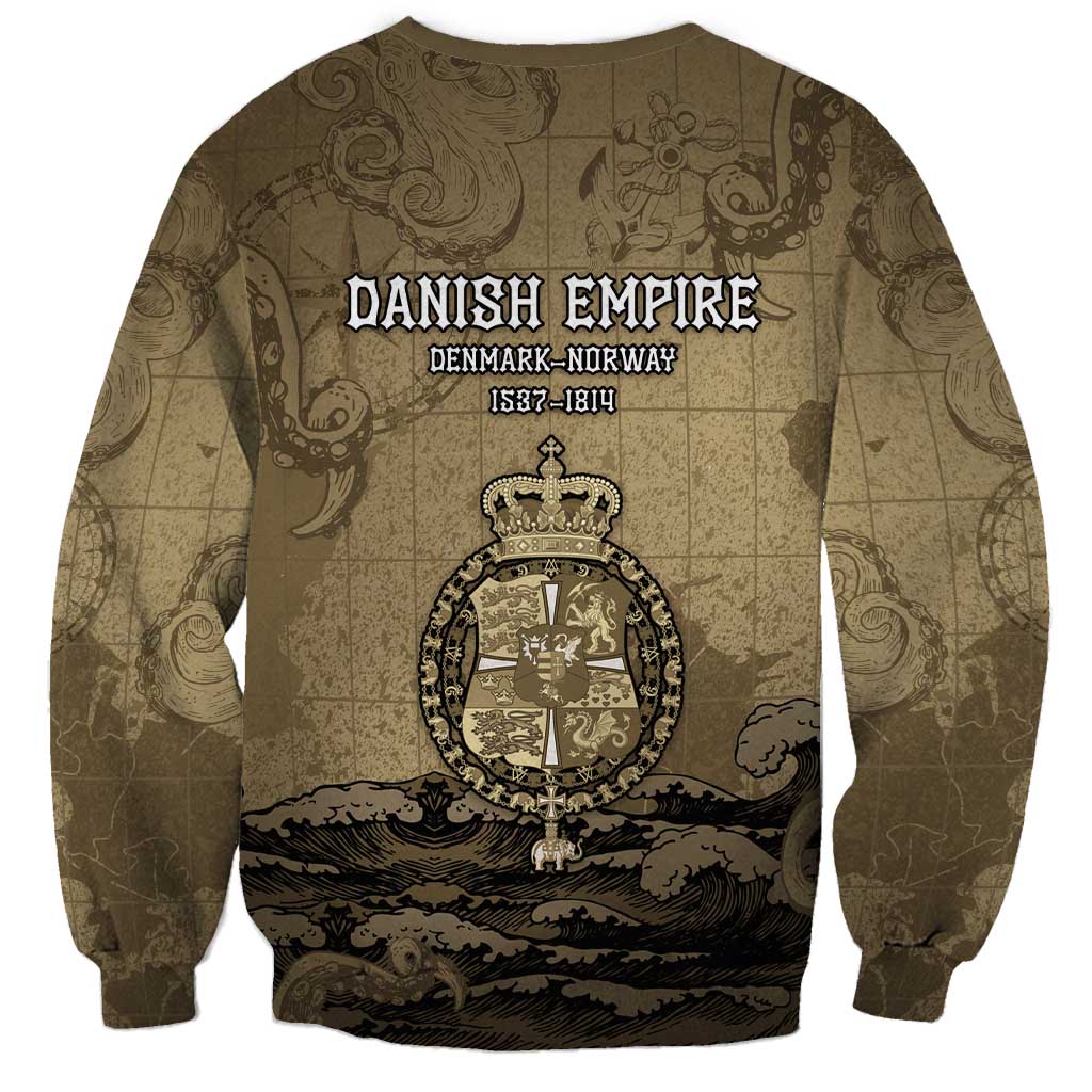 Danish Empire Sweatshirt Denmark Norway Union And Kraken - Wonder Print Shop