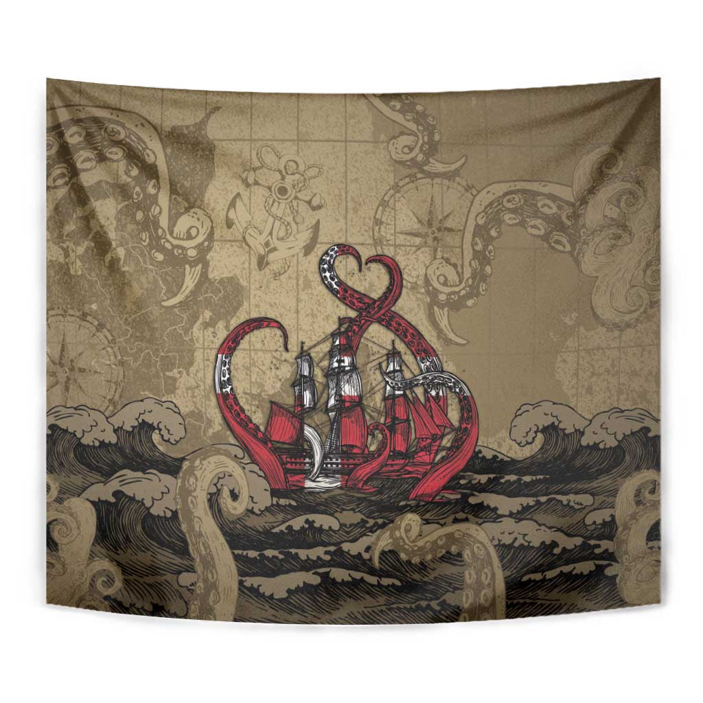 Danish Empire Tapestry Denmark Norway Union And Kraken - Wonder Print Shop