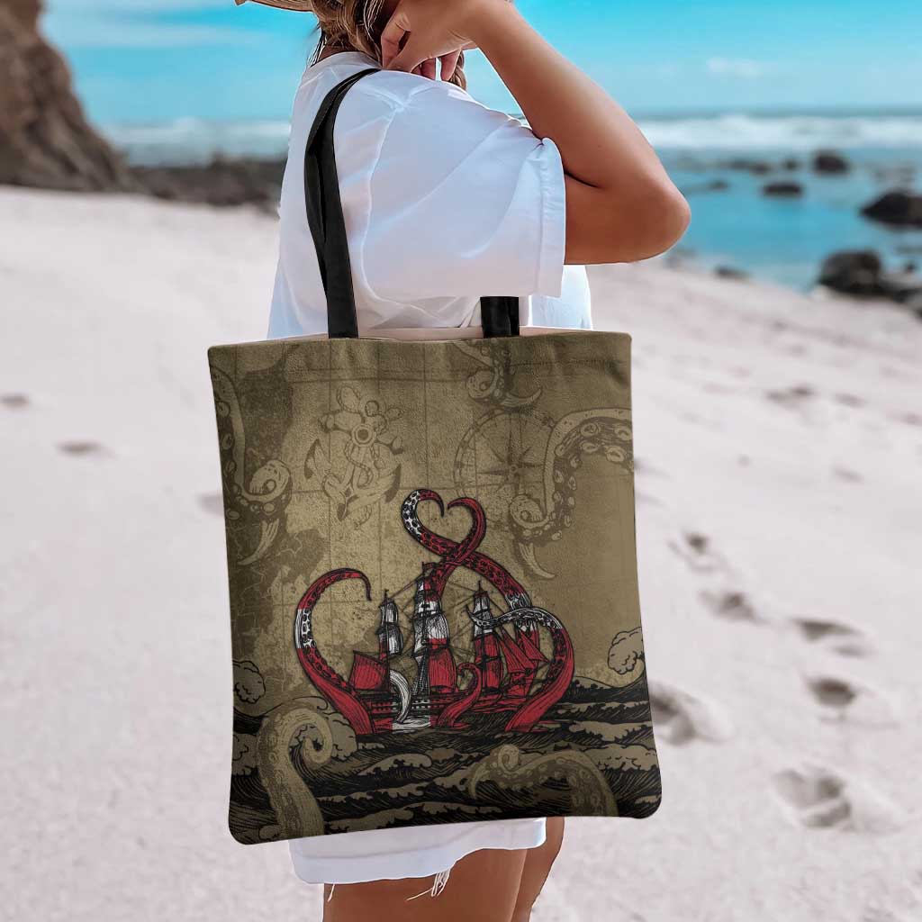 Danish Empire Tote Bag Denmark Norway Union And Kraken - Wonder Print Shop