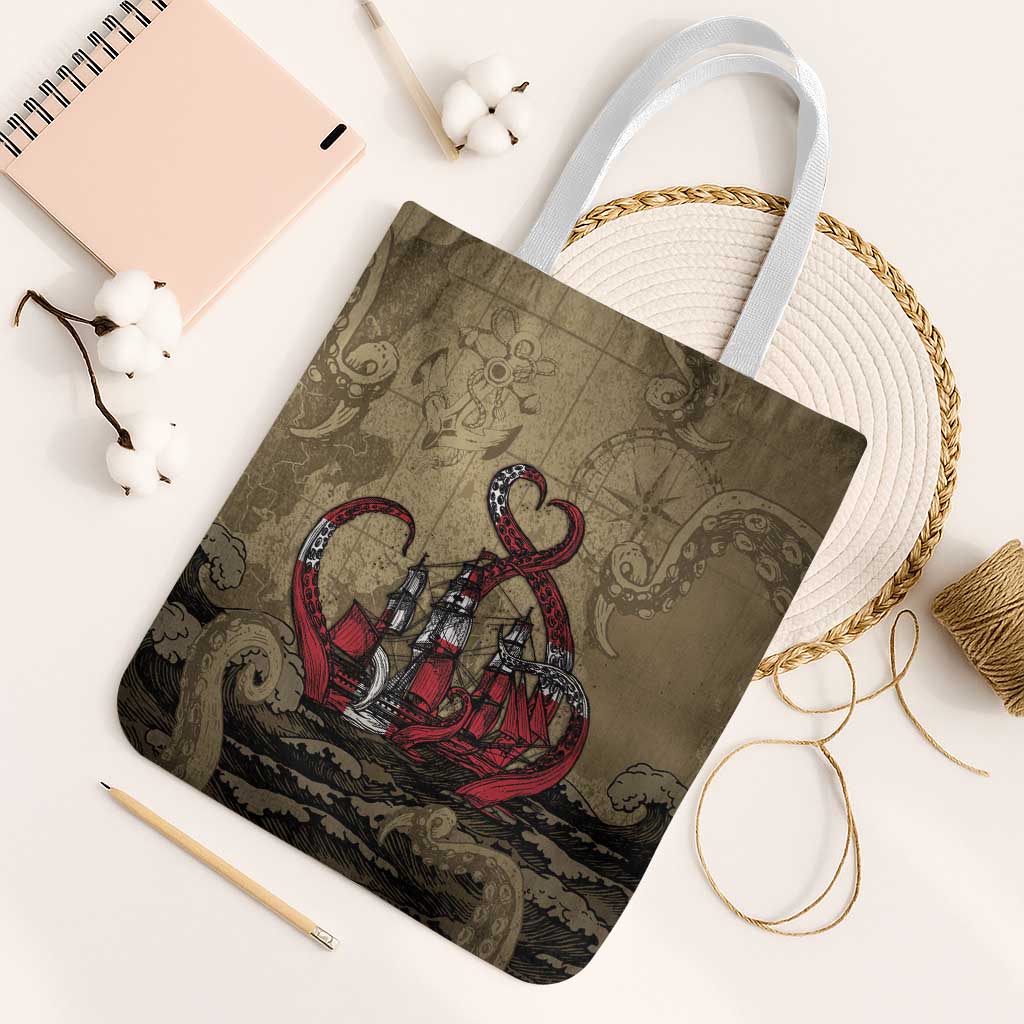 Danish Empire Tote Bag Denmark Norway Union And Kraken - Wonder Print Shop