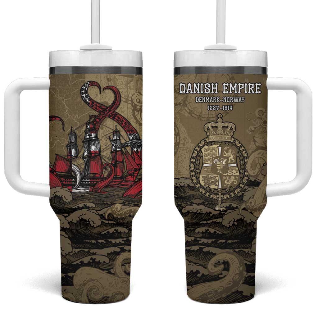 Danish Empire Tumbler With Handle Denmark Norway Union And Kraken - Wonder Print Shop