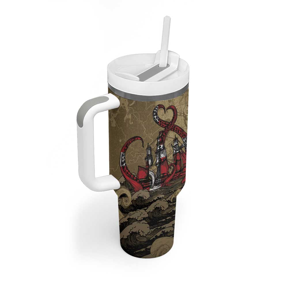 Danish Empire Tumbler With Handle Denmark Norway Union And Kraken - Wonder Print Shop