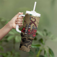 Danish Empire Tumbler With Handle Denmark Norway Union And Kraken - Wonder Print Shop