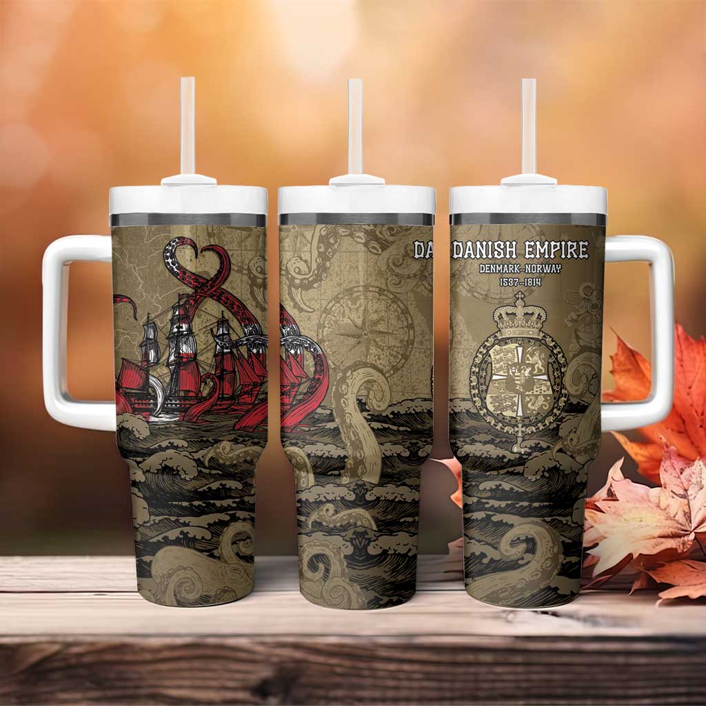 Danish Empire Tumbler With Handle Denmark Norway Union And Kraken - Wonder Print Shop