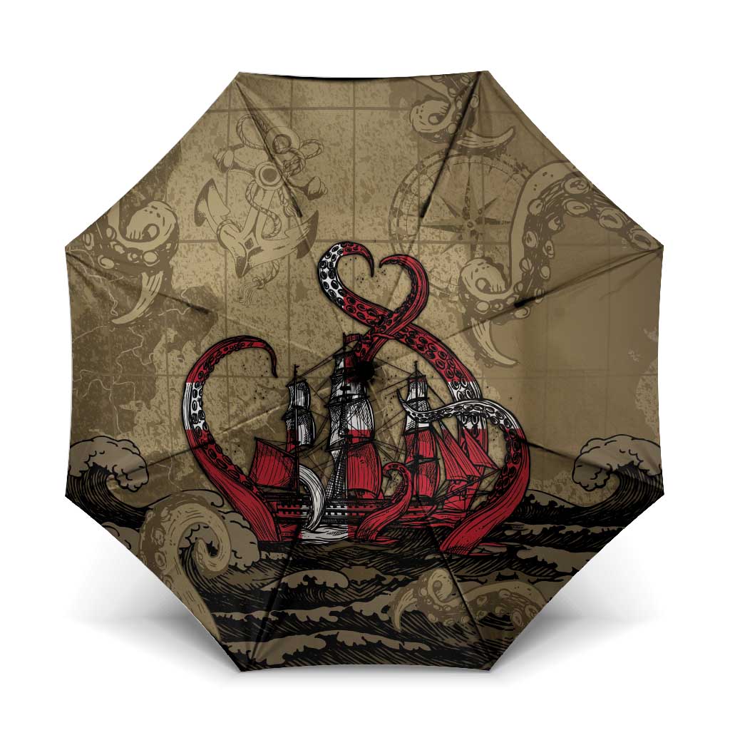 Danish Empire Umbrella Denmark Norway Union And Kraken - Wonder Print Shop