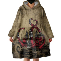 Danish Empire Wearable Blanket Hoodie Denmark Norway Union And Kraken - Wonder Print Shop