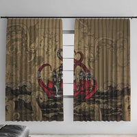 Danish Empire Window Curtain Denmark Norway Union And Kraken - Wonder Print Shop