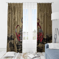 Danish Empire Window Curtain Denmark Norway Union And Kraken - Wonder Print Shop
