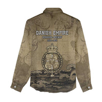 Danish Empire Women Casual Shirt Denmark Norway Union And Kraken - Wonder Print Shop