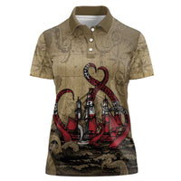 Danish Empire Women Polo Shirt Denmark Norway Union And Kraken - Wonder Print Shop