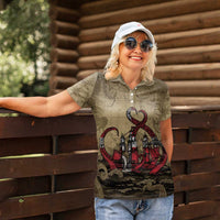 Danish Empire Women Polo Shirt Denmark Norway Union And Kraken - Wonder Print Shop