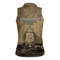 Danish Empire Women Sleeveless Polo Shirt Denmark Norway Union And Kraken - Wonder Print Shop
