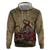 Danish Empire Zip Hoodie Denmark Norway Union And Kraken - Wonder Print Shop