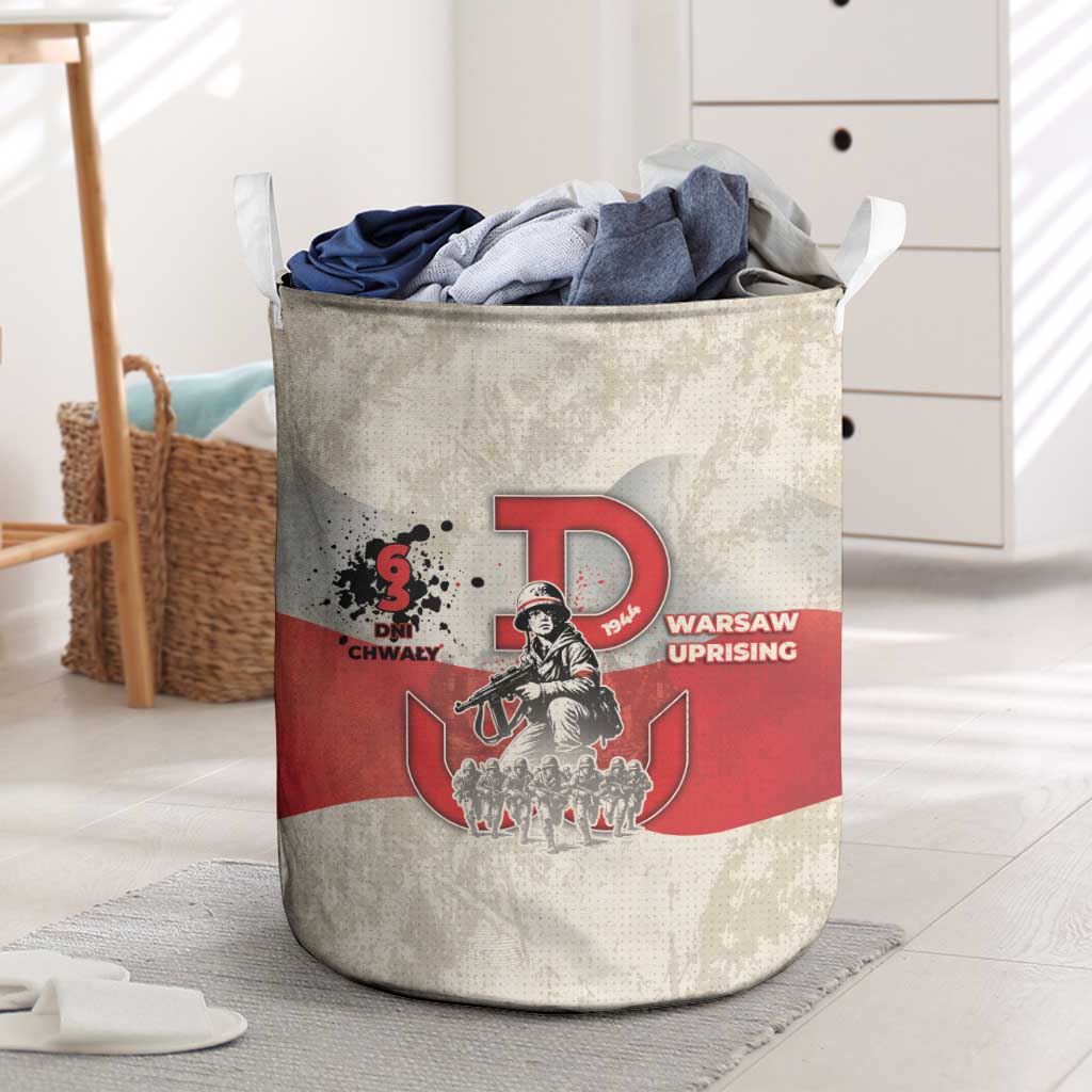 Polish Warsaw Uprising Laundry Basket 63 Days Of Glory