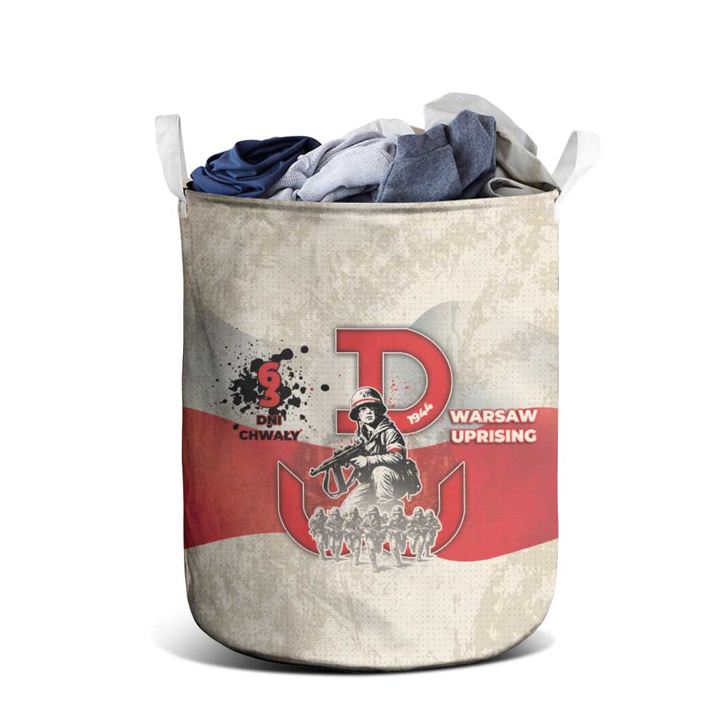 Polish Warsaw Uprising Laundry Basket 63 Days Of Glory