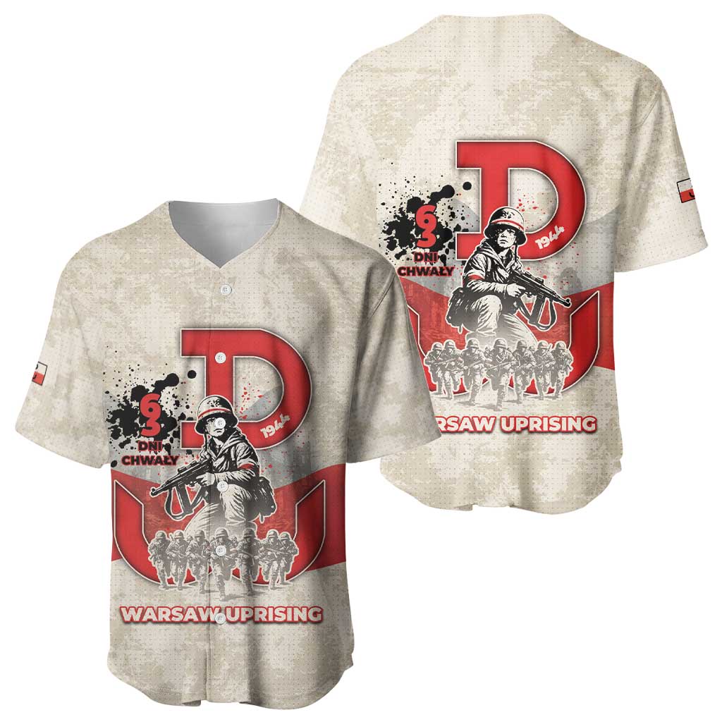 Polish Warsaw Uprising Baseball Jersey 63 Days Of Glory