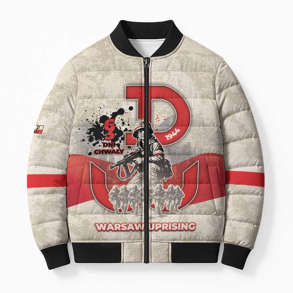 Polish Warsaw Uprising Bomber Puffer Jacket 63 Days Of Glory