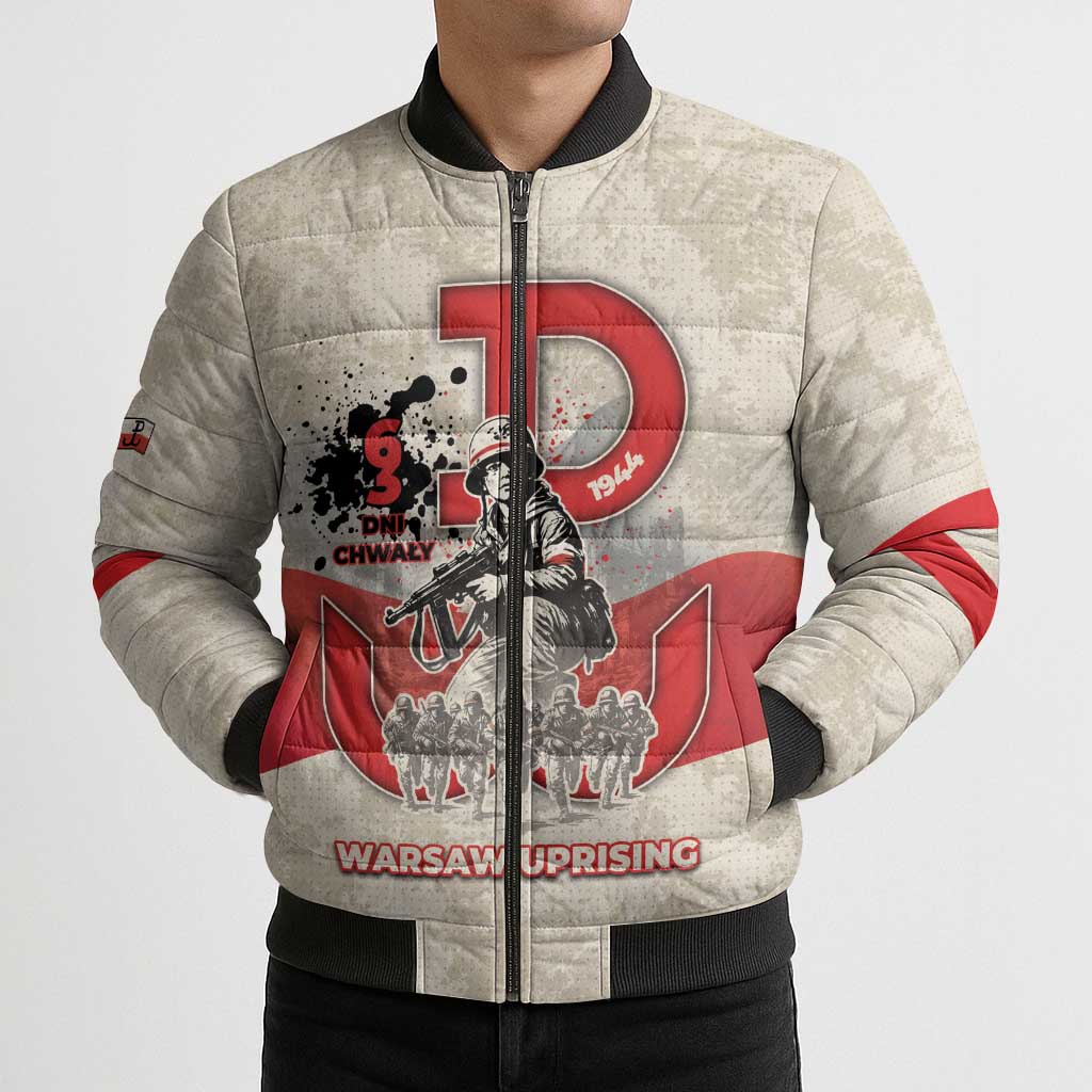 Polish Warsaw Uprising Bomber Puffer Jacket 63 Days Of Glory