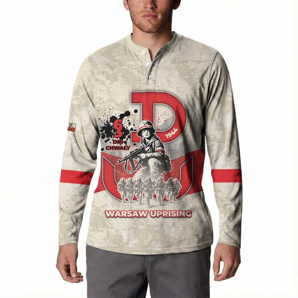 Polish Warsaw Uprising Button Sweatshirt 63 Days Of Glory