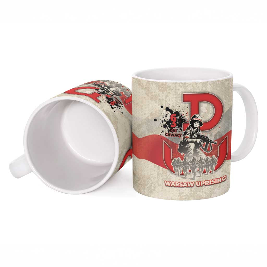 Polish Warsaw Uprising Ceramic Mug 63 Days Of Glory