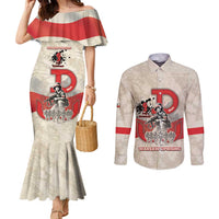 Polish Warsaw Uprising Couples Matching Mermaid Dress and Long Sleeve Button Shirt 63 Days Of Glory