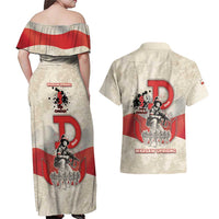 Polish Warsaw Uprising Couples Matching Off Shoulder Maxi Dress and Hawaiian Shirt 63 Days Of Glory