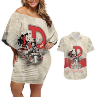 Polish Warsaw Uprising Couples Matching Off Shoulder Short Dress and Hawaiian Shirt 63 Days Of Glory