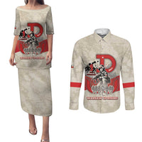 Polish Warsaw Uprising Couples Matching Puletasi and Long Sleeve Button Shirt 63 Days Of Glory