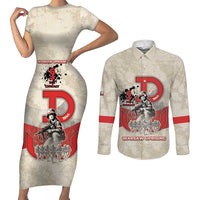 Polish Warsaw Uprising Couples Matching Short Sleeve Bodycon Dress and Long Sleeve Button Shirt 63 Days Of Glory