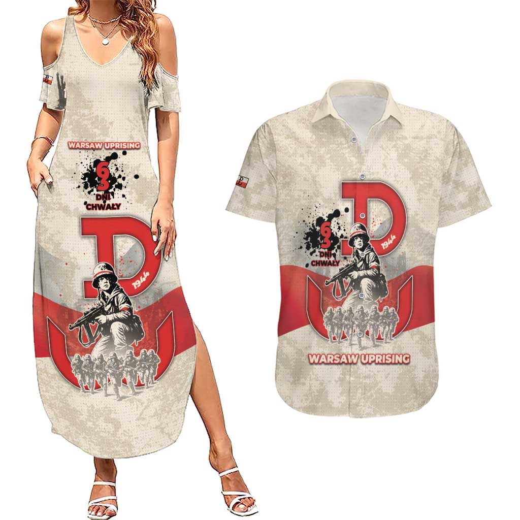 Polish Warsaw Uprising Couples Matching Summer Maxi Dress and Hawaiian Shirt 63 Days Of Glory