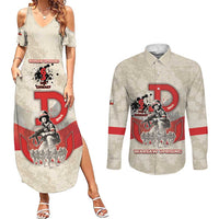Polish Warsaw Uprising Couples Matching Summer Maxi Dress and Long Sleeve Button Shirt 63 Days Of Glory