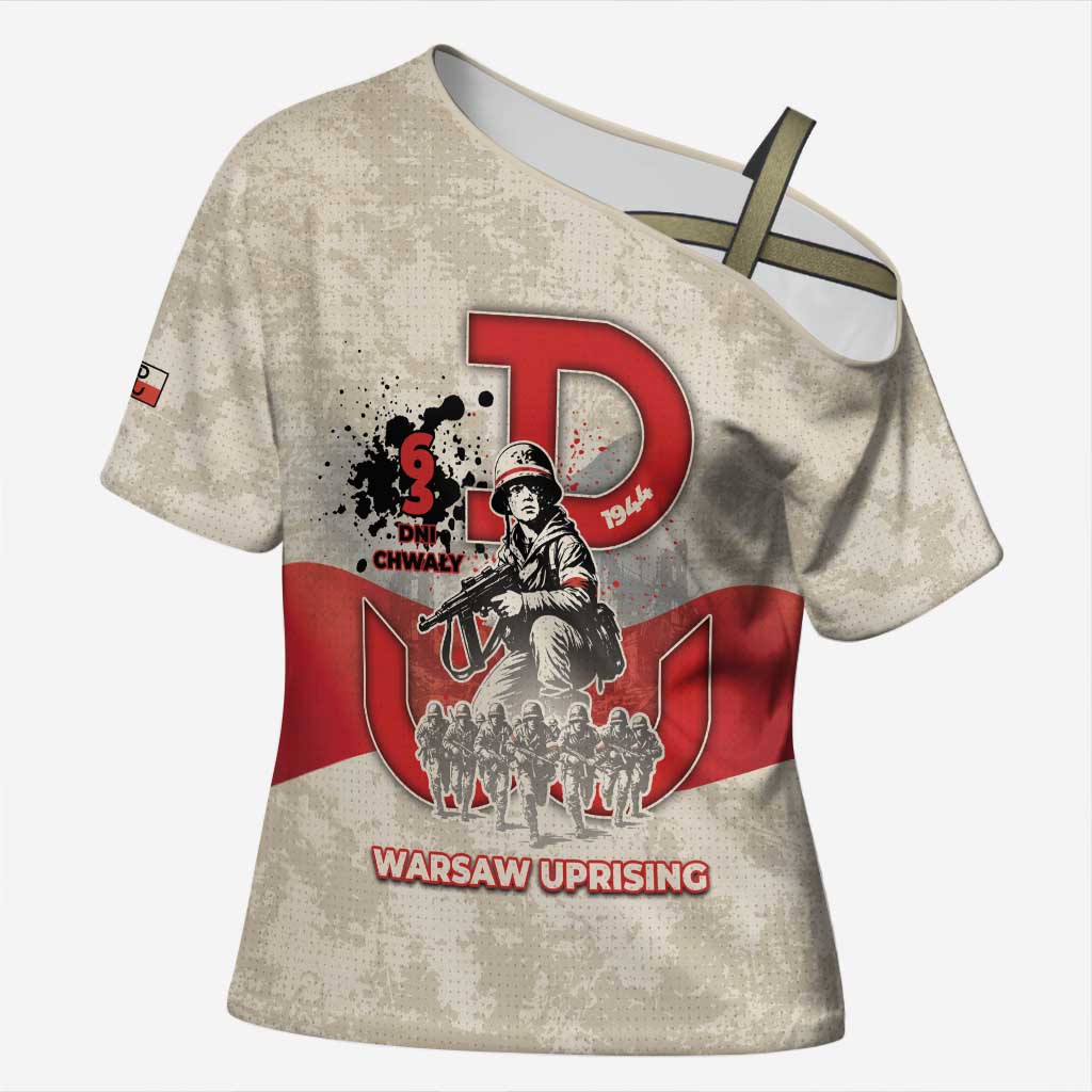 Polish Warsaw Uprising Cross Shoulder Shirt 63 Days Of Glory