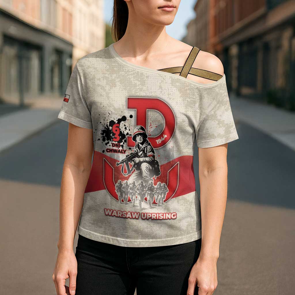 Polish Warsaw Uprising Cross Shoulder Shirt 63 Days Of Glory